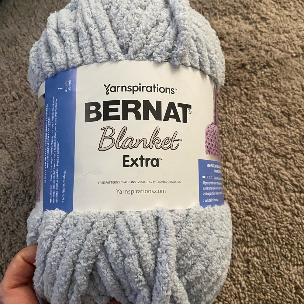 Blanket Extra Yarn - Soft Blue